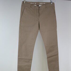 Gap Skinny Mini Khaki Pants Size 4 Slim Stretch Chino Work Office Casual